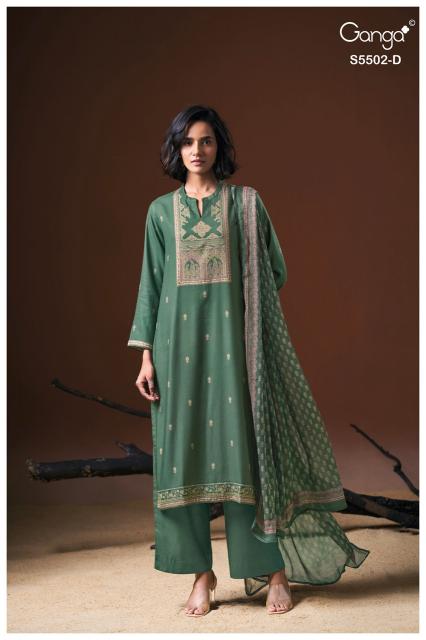 Ganga gaeva 5502 dress material wholesale price in india